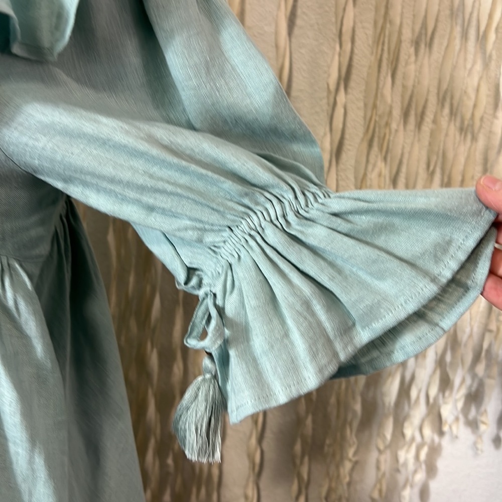 Spell Mint Green Ruffled Mini Dress - Picture 5 of 14